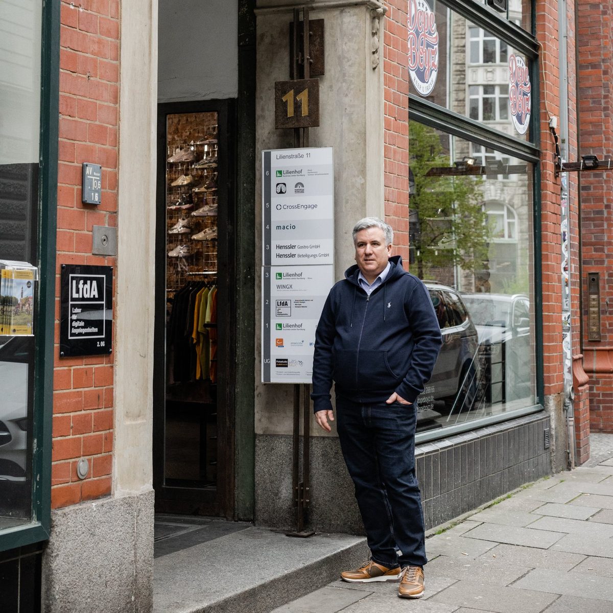 Eingang des Lilienhof Businesscenters in Hamburg